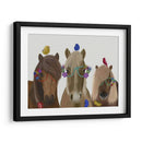 Trío De Caballos Con Gafas De Flores - Fab Funky | Cuadro decorativo de Canvas Lab