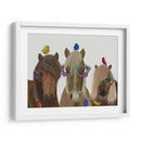 Trío De Caballos Con Gafas De Flores - Fab Funky | Cuadro decorativo de Canvas Lab