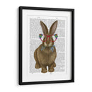 Conejo Y Gafas De Flores. - Fab Funky | Cuadro decorativo de Canvas Lab