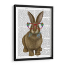 Conejo Y Gafas De Flores. - Fab Funky | Cuadro decorativo de Canvas Lab