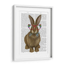Conejo Y Gafas De Flores. - Fab Funky | Cuadro decorativo de Canvas Lab
