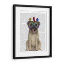 Gafas De Pug Y Flores - Fab Funky | Cuadro decorativo de Canvas Lab