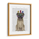 Gafas De Pug Y Flores - Fab Funky | Cuadro decorativo de Canvas Lab
