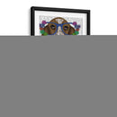 Gafas De Flores De Sabueso De Basset II - Fab Funky | Cuadro decorativo de Canvas Lab