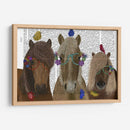 Trío De Caballos Con Gafas De Flores Periódico - Fab Funky | Cuadro decorativo de Canvas Lab