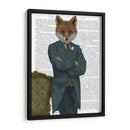 Fox Victorian Gentleman Retrato - Fab Funky | Cuadro decorativo de Canvas Lab