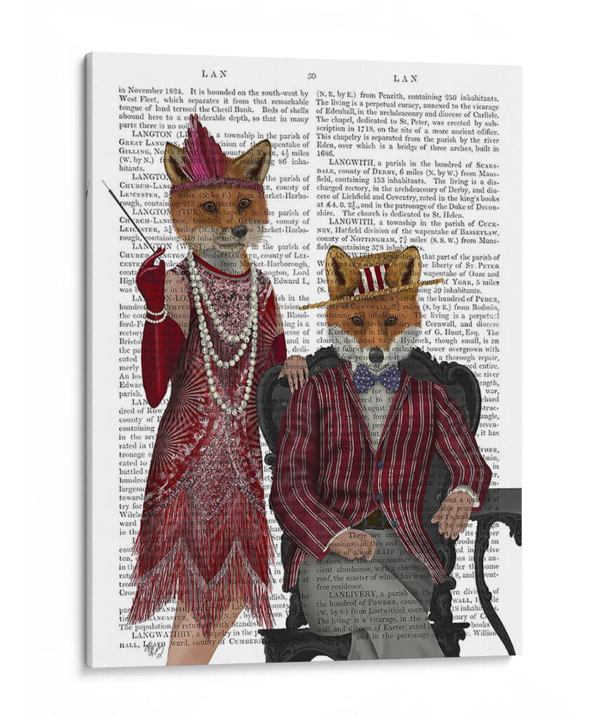 Fox Pareja 1920S - Fab Funky | Cuadro decorativo de Canvas Lab