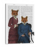 Fox Pareja Eduardianos - Fab Funky | Cuadro decorativo de Canvas Lab