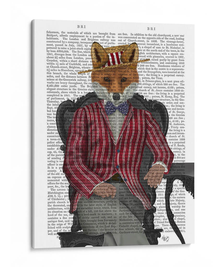 Fox 1920S Caballero - Fab Funky | Cuadro decorativo de Canvas Lab
