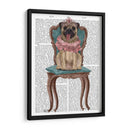 Princesa Pug En Silla - Fab Funky | Cuadro decorativo de Canvas Lab
