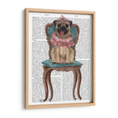 Princesa Pug En Silla - Fab Funky | Cuadro decorativo de Canvas Lab