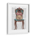 Princesa Pug En Silla - Fab Funky | Cuadro decorativo de Canvas Lab