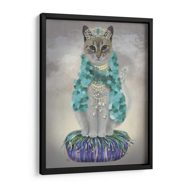 Gato Gris Con Campanas, Llena - Fab Funky | Cuadro decorativo de Canvas Lab