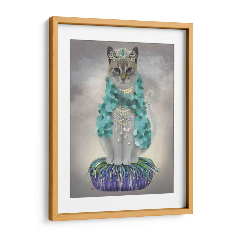 Gato Gris Con Campanas, Llena - Fab Funky | Cuadro decorativo de Canvas Lab