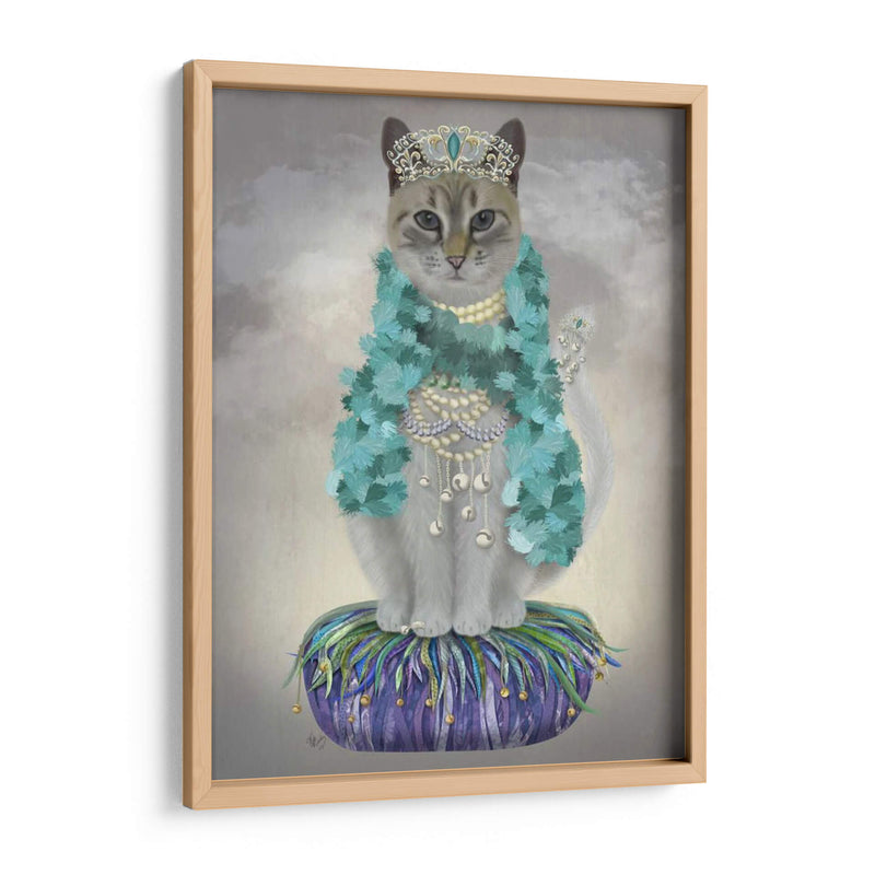 Gato Gris Con Campanas, Llena - Fab Funky | Cuadro decorativo de Canvas Lab