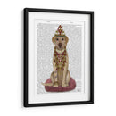 Labrador Amarillo Y Tiara, Completo. - Fab Funky | Cuadro decorativo de Canvas Lab