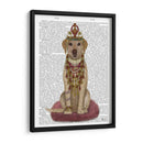 Labrador Amarillo Y Tiara, Completo. - Fab Funky | Cuadro decorativo de Canvas Lab