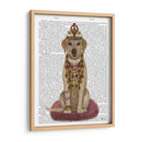 Labrador Amarillo Y Tiara, Completo. - Fab Funky | Cuadro decorativo de Canvas Lab