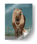 Caballo Marrón Caballo Con Campanas, Llena - Fab Funky | Cuadro decorativo de Canvas Lab