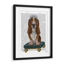 Basset Hound Y Tiara - Fab Funky | Cuadro decorativo de Canvas Lab