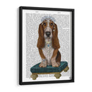 Basset Hound Y Tiara - Fab Funky | Cuadro decorativo de Canvas Lab