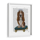 Basset Hound Y Tiara - Fab Funky | Cuadro decorativo de Canvas Lab
