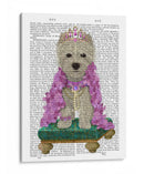 West Highland Terrier Con Tiara - Fab Funky | Cuadro decorativo de Canvas Lab