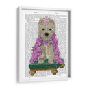West Highland Terrier Con Tiara - Fab Funky | Cuadro decorativo de Canvas Lab