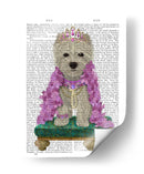 West Highland Terrier Con Tiara - Fab Funky | Cuadro decorativo de Canvas Lab