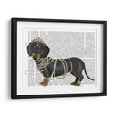 Dachshund Y Perlas - Fab Funky | Cuadro decorativo de Canvas Lab