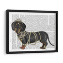 Dachshund Y Perlas - Fab Funky | Cuadro decorativo de Canvas Lab