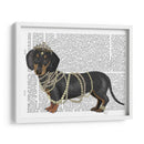 Dachshund Y Perlas - Fab Funky | Cuadro decorativo de Canvas Lab