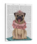 Princesa Pug En Cojín - Fab Funky | Cuadro decorativo de Canvas Lab
