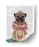 Princesa Pug En Cojín - Fab Funky | Cuadro decorativo de Canvas Lab