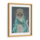 Gato Gris Con Campanas, Retrato - Fab Funky | Cuadro decorativo de Canvas Lab