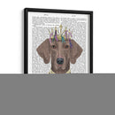 Weimaraner Con Tiara - Fab Funky | Cuadro decorativo de Canvas Lab