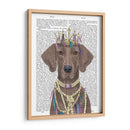 Weimaraner Con Tiara - Fab Funky | Cuadro decorativo de Canvas Lab