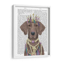 Weimaraner Con Tiara - Fab Funky | Cuadro decorativo de Canvas Lab