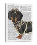 Dachshund Y Tiara - Fab Funky | Cuadro decorativo de Canvas Lab
