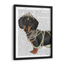 Dachshund Y Tiara - Fab Funky | Cuadro decorativo de Canvas Lab