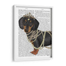 Dachshund Y Tiara - Fab Funky | Cuadro decorativo de Canvas Lab