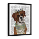 Boxeador Y Tiara, Retrato - Fab Funky | Cuadro decorativo de Canvas Lab