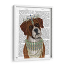 Boxeador Y Tiara, Retrato - Fab Funky | Cuadro decorativo de Canvas Lab