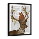 Ciervos Con Campanas De Oro - Fab Funky | Cuadro decorativo de Canvas Lab