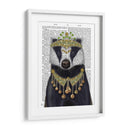 Tejón Con Tiara, Retrato - Fab Funky | Cuadro decorativo de Canvas Lab