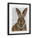 Conejo Y Perlas, Retrato - Fab Funky | Cuadro decorativo de Canvas Lab