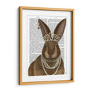 Conejo Y Perlas, Retrato - Fab Funky | Cuadro decorativo de Canvas Lab