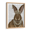 Conejo Y Perlas, Retrato - Fab Funky | Cuadro decorativo de Canvas Lab
