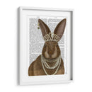 Conejo Y Perlas, Retrato - Fab Funky | Cuadro decorativo de Canvas Lab