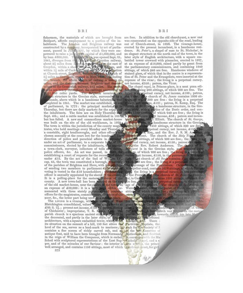 Flamingo Y Perlas, Retrato. - Fab Funky | Cuadro decorativo de Canvas Lab